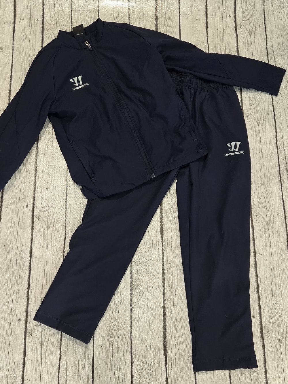 EUC Youth Warrior Navy Hockey Jacket & Pants Set Medium